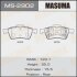 Колодки дисковые PRIMERA/ P12E rear (1/12) MASUMA MS-2902 (фото 1)