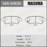 Колодки гальмівні задн Nissan Pathfinder (05-14) MASUMA MS-2906 (фото 1)