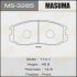 Тормозные колодки дисковые MITSUBISHI COLT/GALANT/LANCER 91- MASUMA MS-3285 (фото 1)
