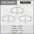 Колодки гальмівні передн Mitsubishi ASX (10-), Grandis (03-09), Lancer (07-15), Outlander (08-) MASUMA MS-3469 (фото 1)
