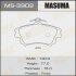 Тормозные колодки дисковые MITSUBISHI CARISMA/COLT 00- MASUMA MS3902 (фото 1)