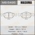 Тормозные колодки дисковые FORD/MAZDA FIESTA/FUSION/2 02- MASUMA MS-5495 (фото 1)