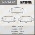 Колодки гальмівні MASUMA MS-7415 (фото 1)