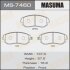 Колодки гальмівні передн Subaru Forester (01-14), Impreza (00-14), Legacy (02-14), XV (12-17) MASUMA MS-7460 (фото 1)