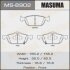 Колодки гальмівні передн Honda Accord, Civic (08-) MASUMA MS-8902 (фото 1)