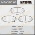 Колодки гальмівні передн Nissan Qashqai (13-), X-Trail (13-) MASUMA MS-C2016 (фото 1)
