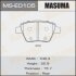 Тормозные колодки дисковые VAG A3/OCTAVIA/SUPERB/YETI/CADDY/GOLF/JETTA 10- перед. MASUMA MS-E0105 (фото 1)