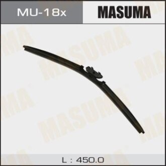 Щітка склоочисника 450 мм безкаркасна (18") (DNTL 1.1) MASUMA MU-18X
