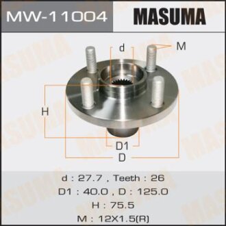 Ступица front COROLLA, ZZE120L MASUMA MW11004