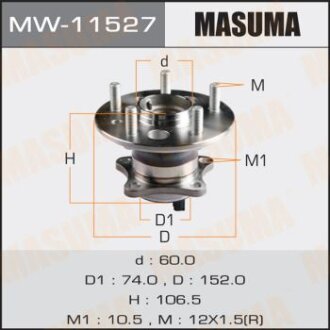 Ступица колеса TOYOTA CAMRY(V50) зад. с АВС MASUMA MW-11527