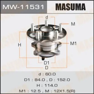 Маточина колеса MASUMA MW-11531