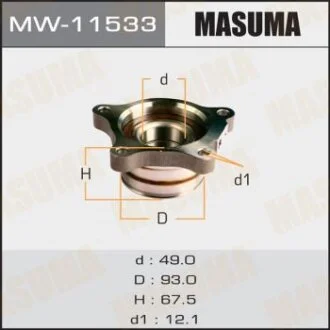 Ступица колеса TOYOTA LAND CRUISER/LX570 09- зад. MASUMA MW-11533