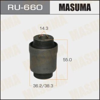 Сайлентблок важеля заднього NISSAN Pathfinder R51 04-14, Titan 03-15, INFINITI QX56 04-10 MASUMA RU-660