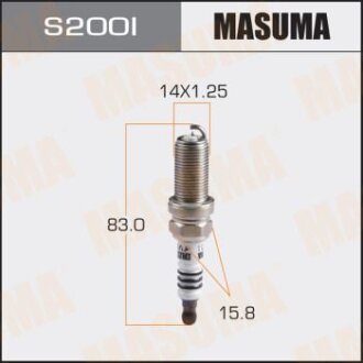Свічка запалювання IRIDIUM (IKH16) MASUMA S200I