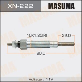 Свеча накаливания HYUNDAI/MITSUBISHI/NISSAN GALLOPER/H-1/H-100/L300/PICK UP/PAJERO/GALANT 86- MASUMA XN-222