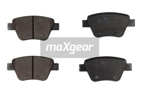 Колодки гальмівні задні Skoda Octavia A5 05->, VW Caddy 10->, Passat B7 USA (сист. Bosch) MAXGEAR 19-1559