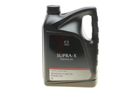 МАСЛО 5L 0W20 МОТОРНОЕ CИНТЕТИЧЕСКОЕ SUPRA-X ORIGINAL OIL (API SN/ILSAC GF-5) MAZDA 216243