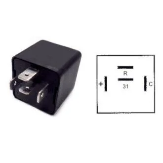 Реле повороту (12В) FIAT CINQUECENTO, DUCATO, ELBA, FIORINO, FIORINO/MINIVAN, PANDA, PANDA/HATCHBACK, TALENTO 10.80- MEAT&DORIA 7242001