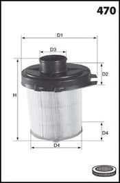 Фільтр повітря (аналогWA6041/LX520) MECAFILTER EL3449