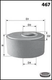 Повітряний фільтр MECAFILTER EL3788