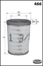 Фільтр повітря (аналогWA6016/) MECAFILTER EL3803