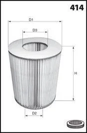 Фільтр повітря (аналогWA6538/LX794) MECAFILTER EL3879