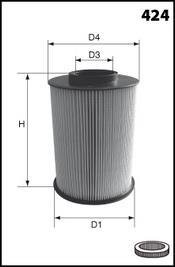 ФІЛЬТР ПОВІТРЯ 1.6TDCI CONNECT 13-/KUGA/MAZDA 3/VOLVO 1.4/1.6/1.8/2.0 I/TDCI 07- MECAFILTER EL9250