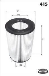 Фільтр повітря (аналогWA9437/LX1768) MECAFILTER EL9272