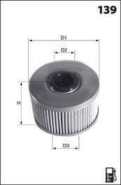 ФІЛЬТР ПАЛИВА RMASTER/LAGUNA/ESPACE 1.9TD/2.2TD 9/97-, 72, 19, 19, 92 MECAFILTER ELG5238