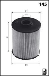 ФІЛЬТР ПАЛИВА VW/AUDI 1.9/2.0 TDI 05/03-, 82, 78, 11, 136 MECAFILTER ELG5315