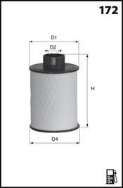 ФІЛЬТР ПАЛИВА CHEVROLET CAPTIVA, EPICA, LACETTI, NUBIRA, CITROEN JUMPER I 1.2-3.0D 02.00- MECAFILTER ELG5322Z