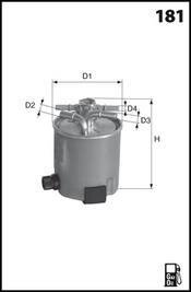 Топливный фильтр MECAFILTER ELG5345