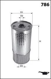 Фільтр оливи (аналогWL7004/OX38D) MECAFILTER ELH4151