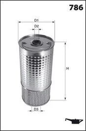 Фільтр оливи (аналогWL7003/OX78D) MECAFILTER ELH4252