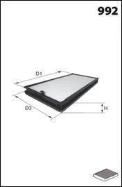 ФІЛЬТР САЛОНУ NISSAN PRIMASTAR, OPEL MOVANO/VIVARO, RENAULT TRAFIC II 1.9dCi-2.5dCi 07/98- MECAFILTER ELR7103