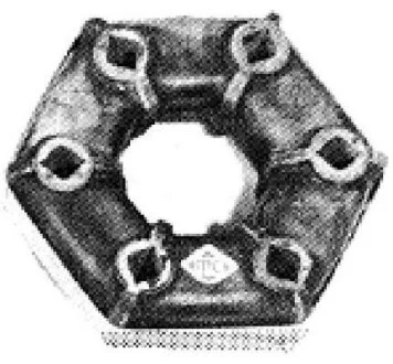 Эластичный диск карданного вала Ford Escort 91-,Scorpio 85-,Sierra 2.0 87- 126mm Metalcaucho 00509