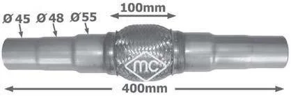 Гофрированная труба, выхлопная система Metalcaucho 02046