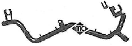 Трубопровід подачі охолоджувальної рідини Metalcaucho 03094