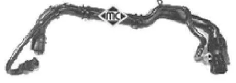 Патрубок радіатора нижній радіатора нижній Metalcaucho 08292