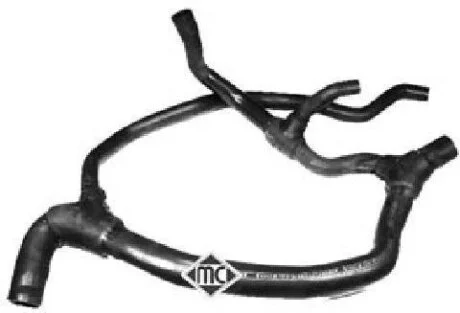 Патрубок радіатора Renault Kangoo, Megane 1.9 dci (01-) Metalcaucho 08725