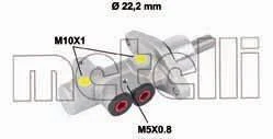Циліндр гальмівний головний Metelli 05-0549