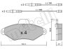 Комплект гальмівних накладок, дискове гальмо Metelli 22-0144-0 (фото 1)