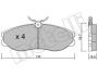 Комплект тормозных колодок, дисковый тормоз Metelli 22-0198-0 (фото 1)