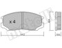 Комплект гальмівних накладок, дискове гальмо Metelli 2202210 (фото 1)
