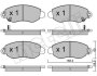 Комплект тормозных колодок, дисковый тормоз Metelli 22-0320-0 (фото 2)