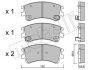 Комплект гальмівних колодок (дискових) Metelli 22-0476-0 (фото 2)