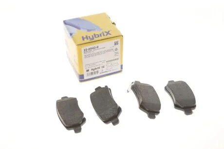 Колодки тормозные (задние) Opel Astra G 98-09/Meriva A/B 03-17/Zafira A 01-05/Kia Venga/Cee\'d 10- Metelli 22-0542-0