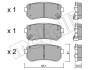 Колодки тормозные задние (15.5 мм) (система MANDO) Hyundai Accent ix35 KIA 04- Metelli 22-0725-0 (фото 13)