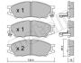 Комплект тормозных колодок, дисковый тормоз Metelli 2208100 (фото 1)