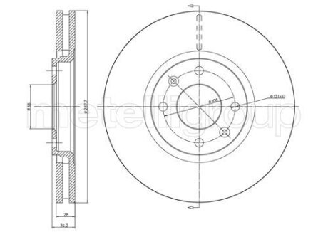 Гальмівний диск Metelli 23-0557C